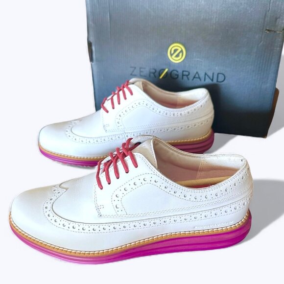 Cole Haan Zerogrand OG Wing Ox Leather Waterproof Golf Shoes Women’s 7 C Shortbr - Picture 1 of 11